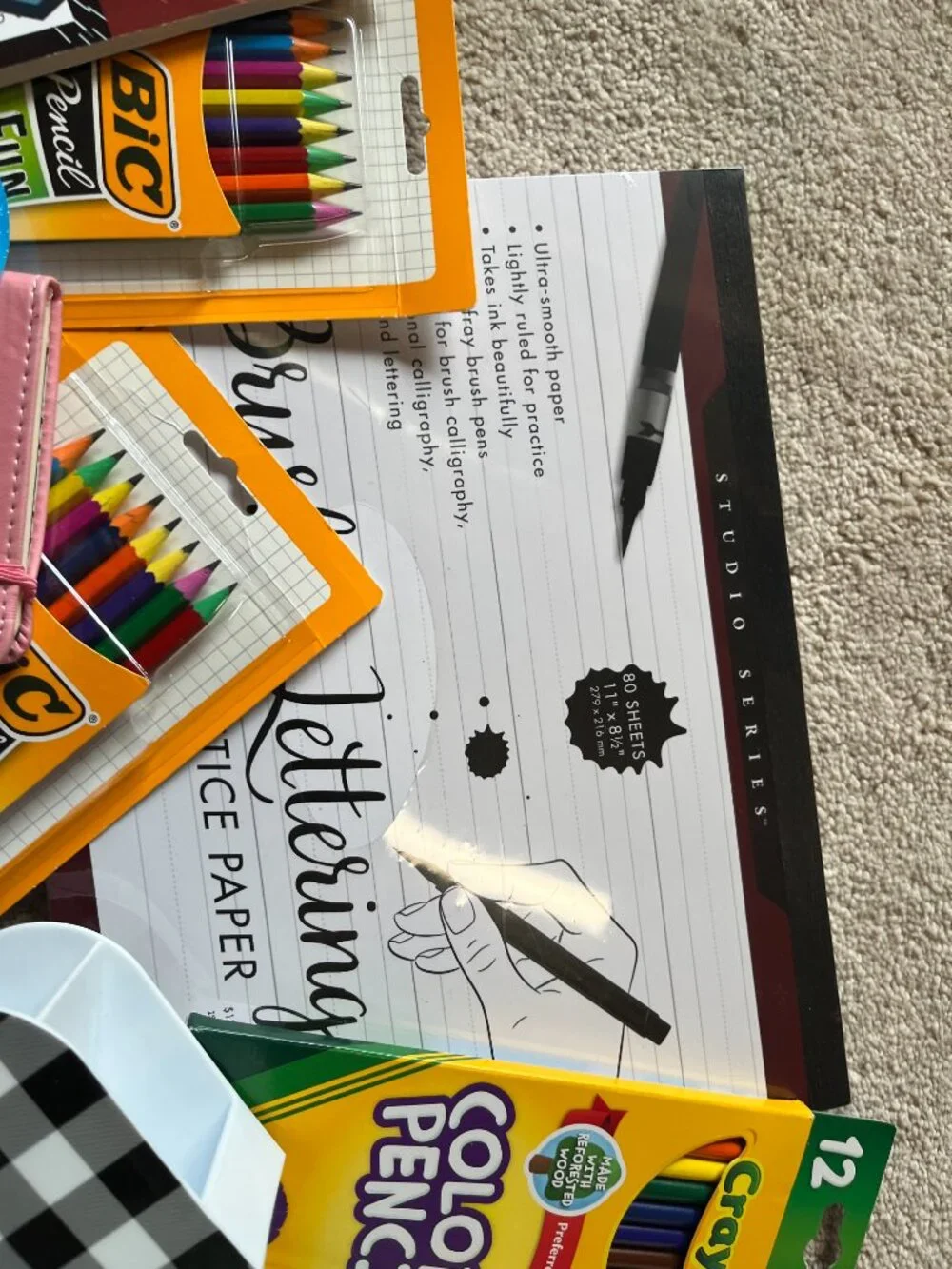 School Supplies Bundle Colored Pencils Pens Notebook Star Wars‎ mixed lot NEW